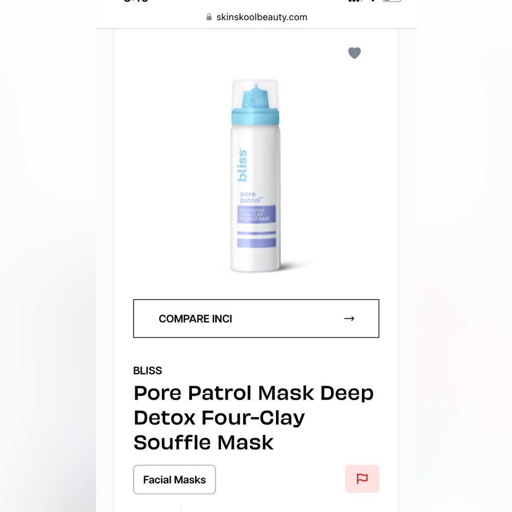 Bliss Pore Patrol Deep Detox Four-Clay 57 ml/ 2oz - BNIB